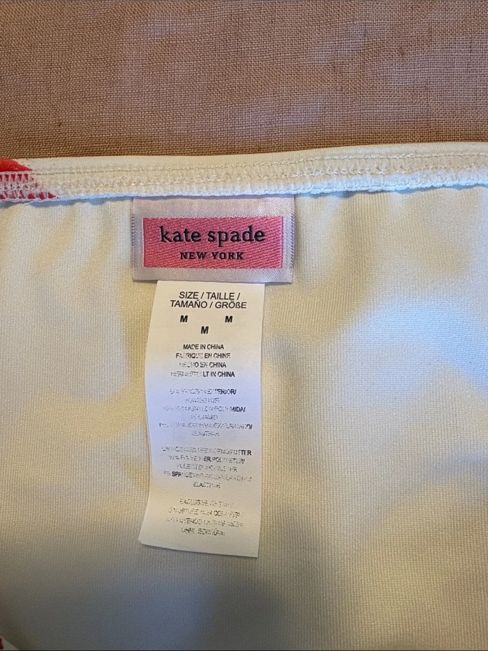NWT Kate Spade Just Rosy Bikini Bottom Size Medium